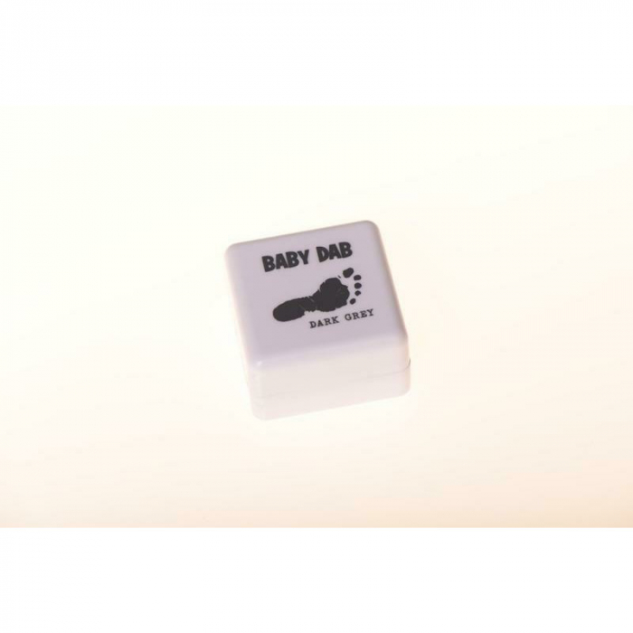 Cerneala pentru amprente mulaj, Petite&Mars, Utilizare multipla, Baby Dab, Unisex, Gri [9]