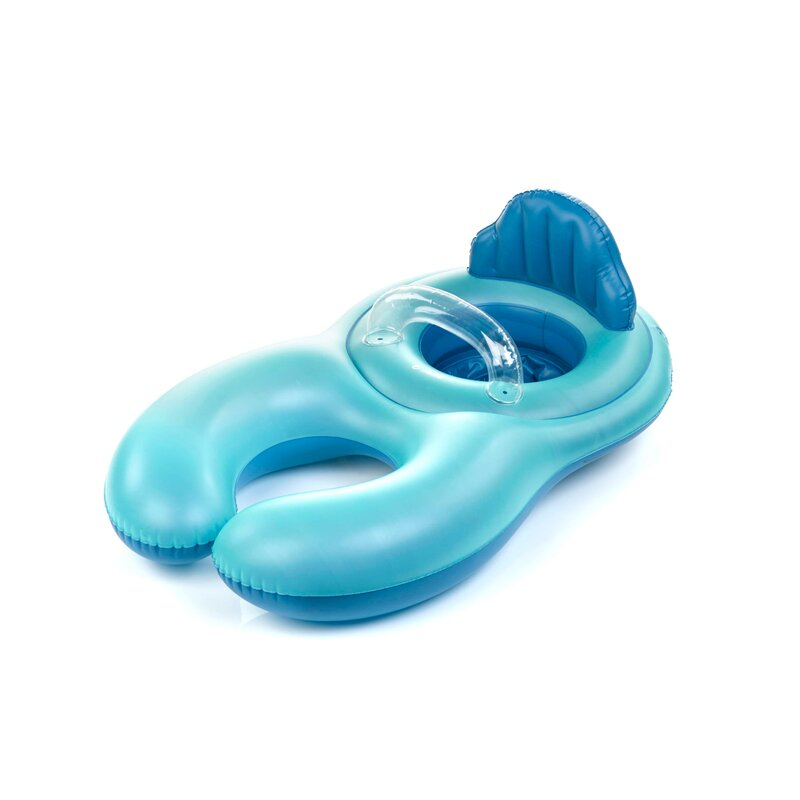 Colac pentru parinte si copil, Jane, Suport reglabil, Spatar confortabil, interactiune fata in fata, De la 6 la 18 Kg, Aquarel Blue [1]