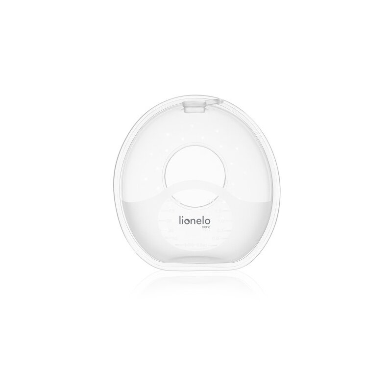 Colectoare san, Lionelo, 2 buc, 60 ml, fara BPA, Ergonomice, Compatibile cu orice sutien, Transparent [5]