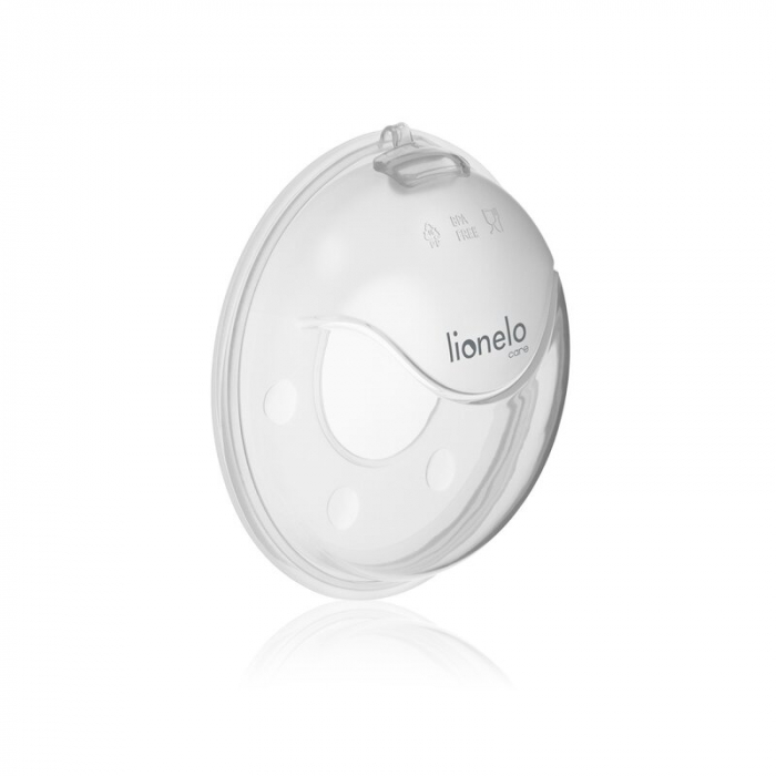 Colector de lapte, Lionelo, Milky, 2 buc, Se potriveste tuturor sutienelor, Cutie depozitare igienica inclusa, Fara bisfenol A, Capacitate 40 ml, Transparent [12]