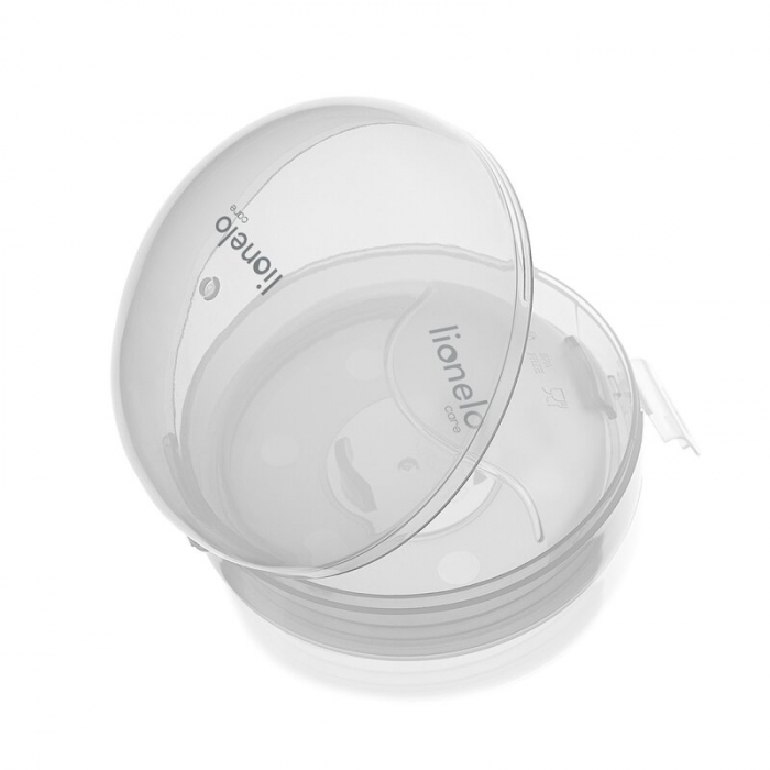 Colector de lapte, Lionelo, Milky, 2 buc, Se potriveste tuturor sutienelor, Cutie depozitare igienica inclusa, Fara bisfenol A, Capacitate 40 ml, Transparent [9]