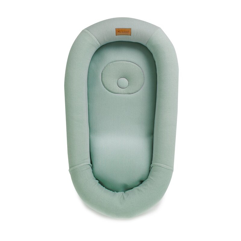 Cosulet confortabil pentru bebelusi, Jane, Joy Baby Nest, Material respirabil 3D, Cu perna pentru prevenire plagiocefalie, Botanic [2]