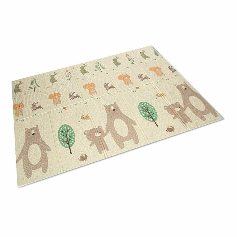 Covoras de joaca, Bocioland, Little Bear, Pliabil, Protectie impotriva loviturilor, Dimensiune mare, 200 x 150 cm, Cu Imprimeu pe ambele parti, Potrivit pentru utlizare atat in interior, cat si in ext [7]