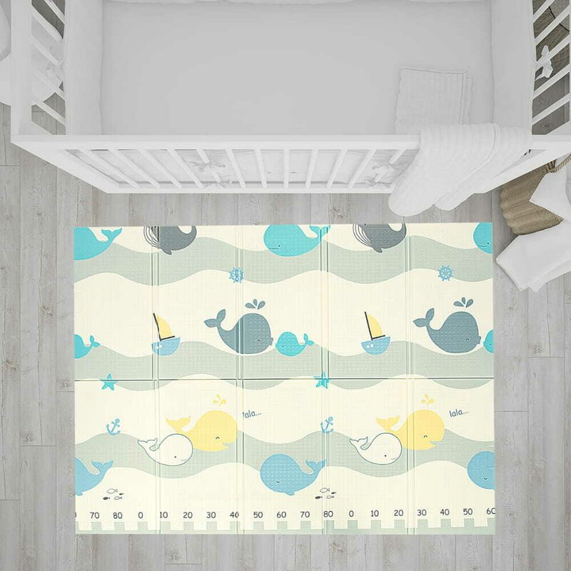 Covoras de joaca, Bocioland, Water City, Pliabil, Protectie impotriva loviturilor, Dimensiune mare, 180 x 150 cm, Cu Imprimeu pe ambele parti, Potrivit pentru utlizare atat in interior, cat si in exte [7]