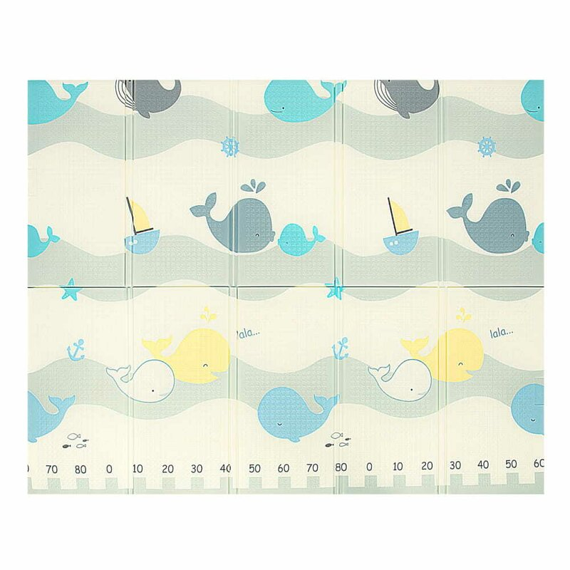 Covoras de joaca, Bocioland, Water City, Pliabil, Protectie impotriva loviturilor, Dimensiune mare, 180 x 150 cm, Cu Imprimeu pe ambele parti, Potrivit pentru utlizare atat in interior, cat si in exte [4]