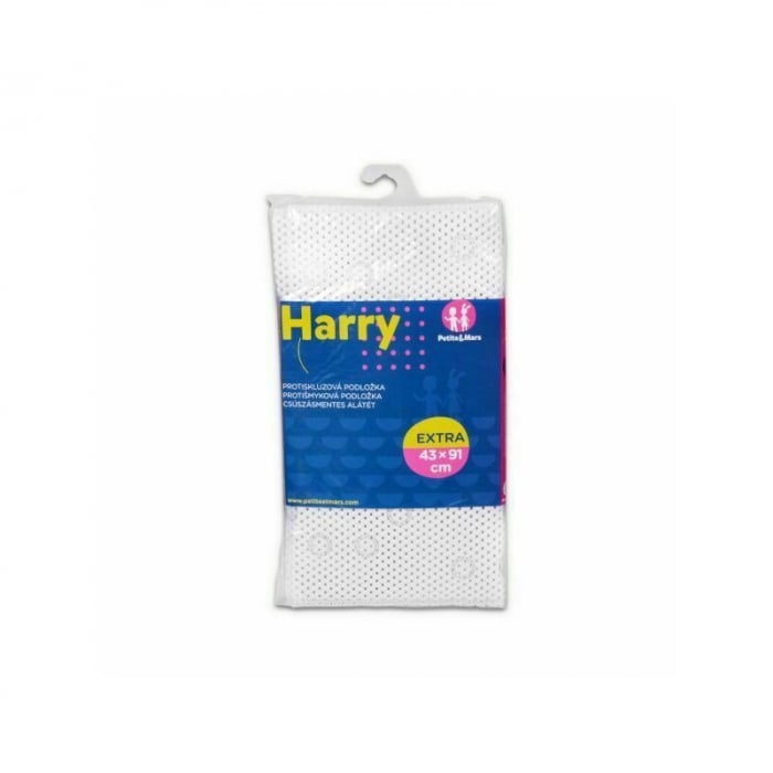 Covoras XXL de baie, Petite&Mars, Harry, Antialunecare, Cu ventuze, Dreptunghiular, Antiderapant, 91x43 cm, Alb [3]