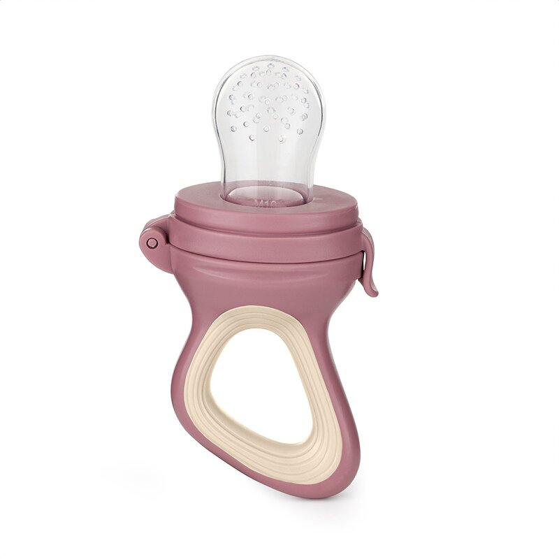 Dispozitiv de hranire, Petite&Mars, Pentru fructe si legume, Include capac de protectie, 6+ luni, Roz [3]