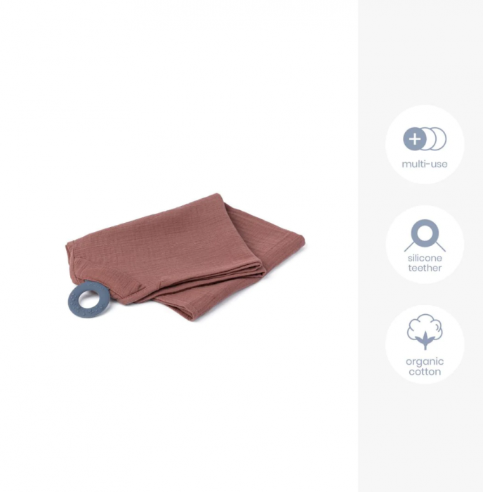 Doomoo - Esarfa pentru alaptat multifunctionala din bumbac organic Mom’n Play Brick [2]
