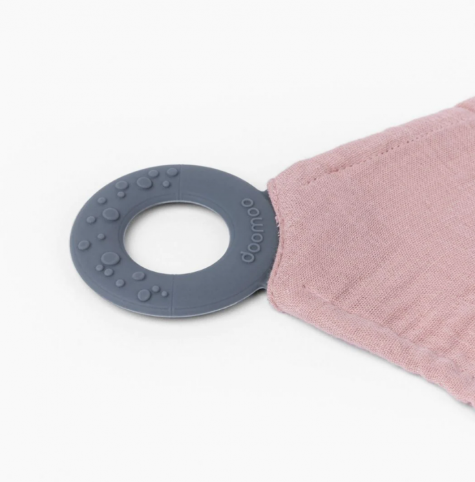 Doomoo - Esarfa pentru alaptat multifunctionala din bumbac organic Mom’n Play Pink [4]