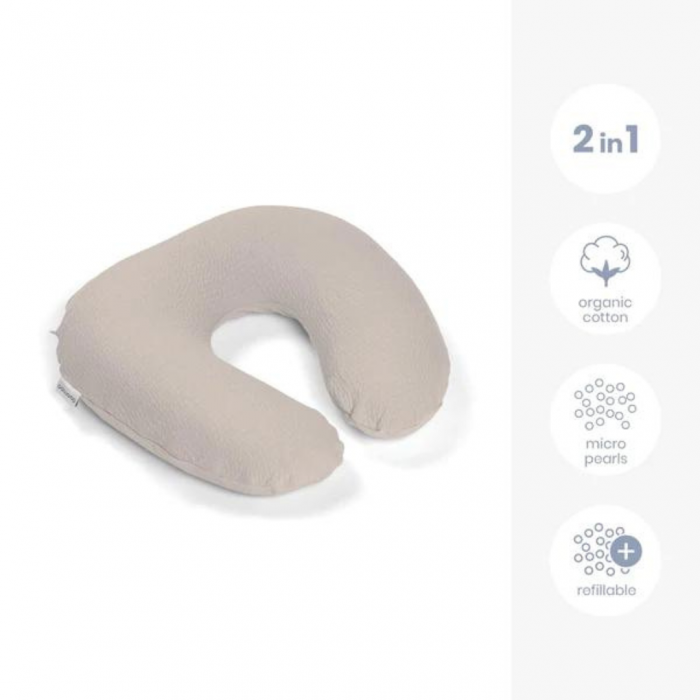 Doomoo - Perna pentru alaptat 2 in 1 Softy Tetra Jersay Sand [2]