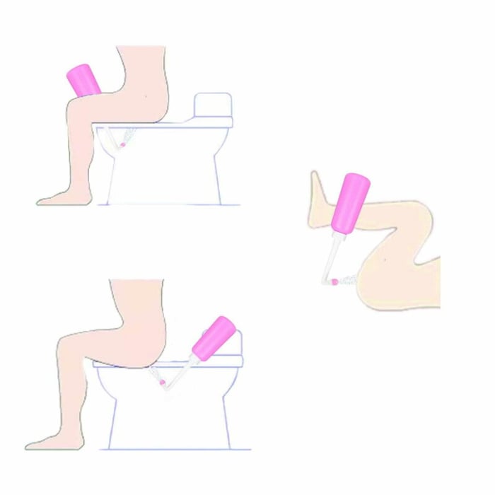 Dus vaginal, Bocioland, Pentru igiena intima, Util in perioada postpartum, Portabil, 500 ml, Roz [3]