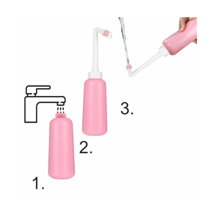 Dus vaginal, Bocioland, Pentru igiena intima, Util in perioada postpartum, Portabil, 500 ml, Roz [7]