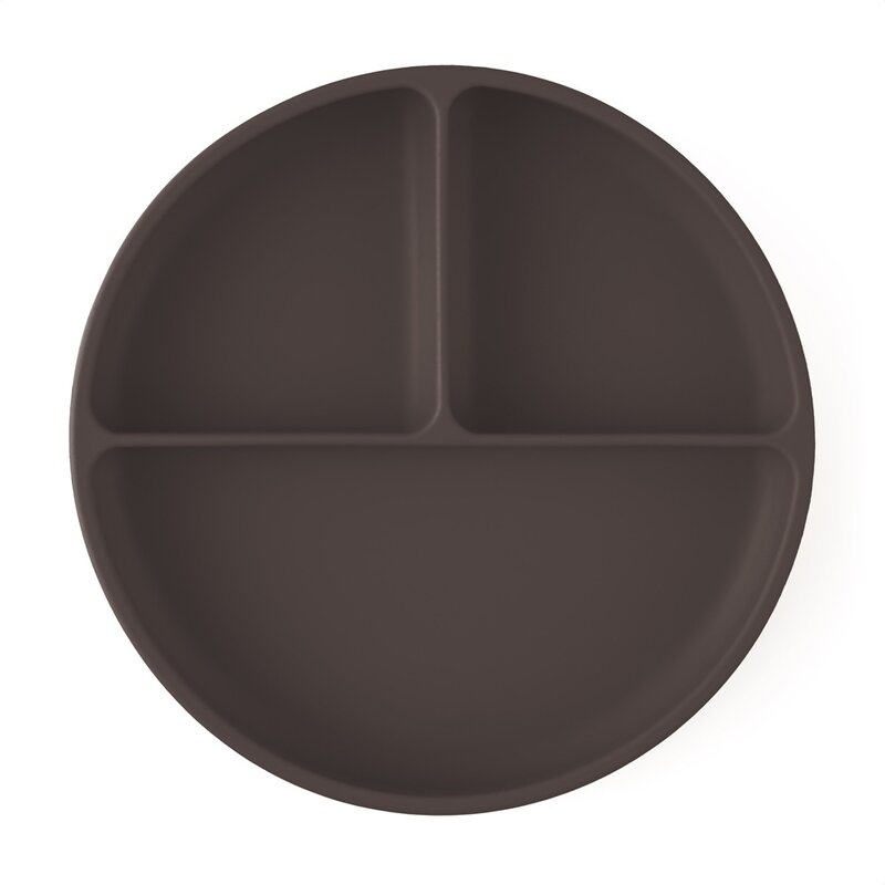 Farfurie compartimentata, Petite&Mars, Take&Match, Din silicon, Rotunda, Cu ventuza si 3 compartimente, Adecvata pentru masina de spalat vase si microunde, Nu absoarbe mirosuri, Fara BPA, 500 ml, 6 lu [1]