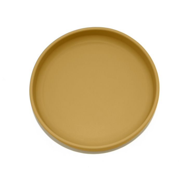 Farfurie, Petite&Mars, Take&Match, Din silicon, Cu ventuza, Fara BPA, 6 luni+, 400 ml, Ocru [5]