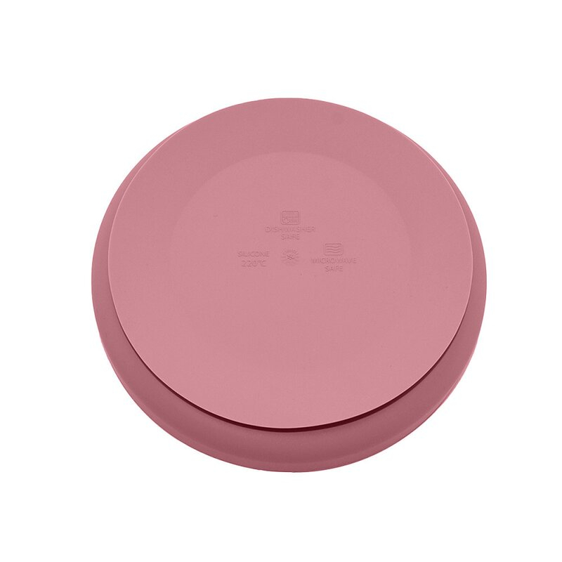 Farfurie, Petite&Mars, Take&Match, Din silicon, Cu ventuza, Fara BPA, 6 luni+, 400 ml, Roz [4]