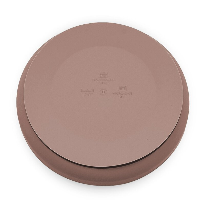 Farfurie, Petite&Mars, Take&Match, Din silicon, Cu ventuza, Fara BPA, Adecvata pentru masina de spalat vase si microunde, Nu absoarbe mirosuri, 6 luni+, 400 ml, Velvet Latte, Maro pudrat [3]