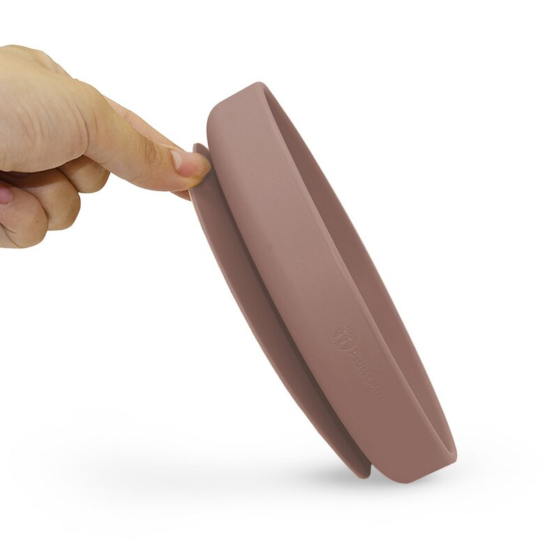 Farfurie, Petite&Mars, Take&Match, Din silicon, Cu ventuza, Fara BPA, Adecvata pentru masina de spalat vase si microunde, Nu absoarbe mirosuri, 6 luni+, 400 ml, Velvet Latte, Maro pudrat [4]