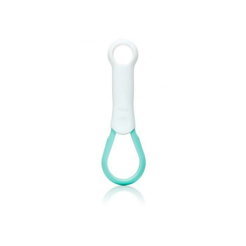 Foarfecuta pentru unghii , Fridababy, Easy Grip, Ergonomica, Cu varf rotunjit, Maner antialunecare, Cu husa de protectie, 0 luni+, Otel inoxidabil, Fara BPA, Verde/Turquoise [3]