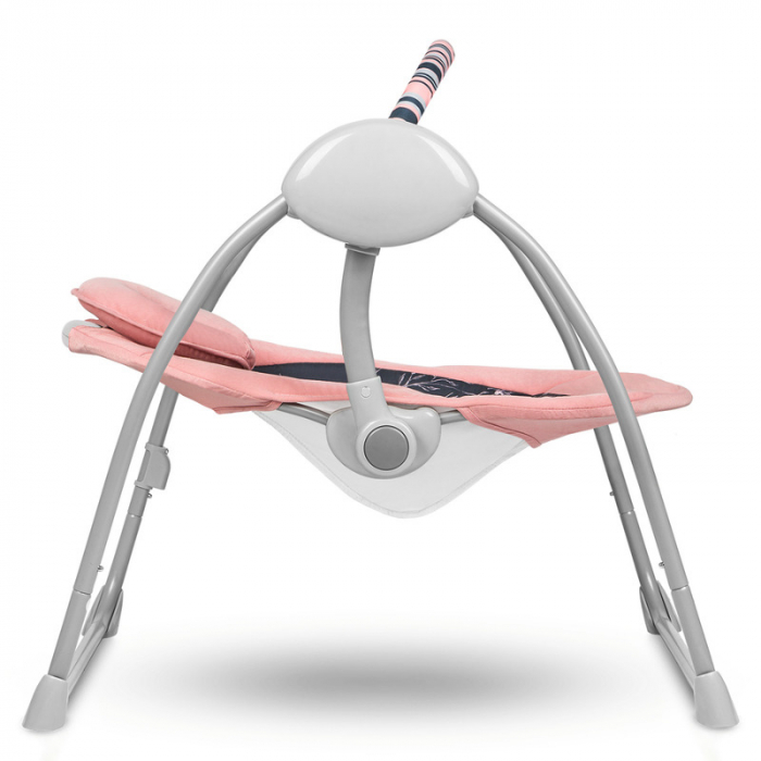 Fotoliu balansoar, Lionelo, Electric, Ruben, Cu spatar reglabil, Cu 12 melodii relaxante si sunete ale naturii, Cu 3 programe de balansare automata, Conform cu standardul european EN 16232, 68x65 cm,  [10]