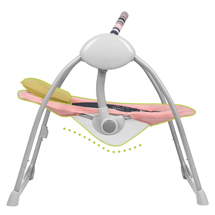 Fotoliu balansoar, Lionelo, Electric, Ruben, Cu spatar reglabil, Cu 12 melodii relaxante si sunete ale naturii, Cu 3 programe de balansare automata, Conform cu standardul european EN 16232, 68x65 cm,  [11]