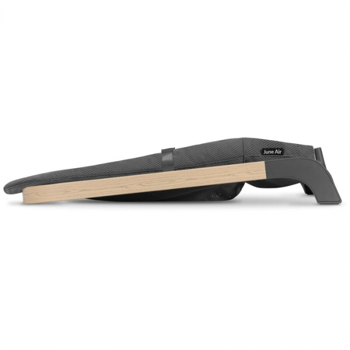 Fotoliu balansoar, Lionelo June AIR, Cu arcada cu jucarii, Ergonomic, Permite circulatia aerului, Balansare manuala, Pliabil, 0 luni+, Gri [7]