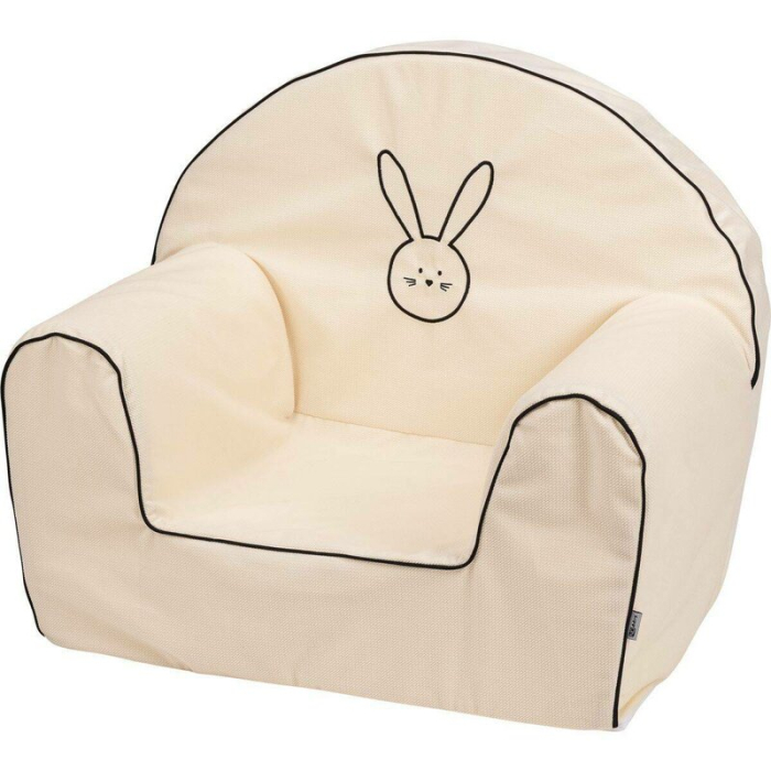 Fotoliu din burete, Bubaba, Bunny, Pentru copii, 9 luni-5 ani, White [1]