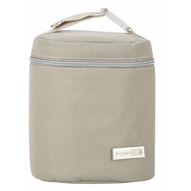 Geanta biberon, FreeON, Double Style, Pentru 2 biberoane, Mentine continutul atat cald, cat si rece, Beige [1]