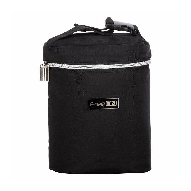 Geanta biberon, FreeON, Double Style, Pentru 2 biberoane, Mentine continutul atat cald, cat si rece, Black [1]