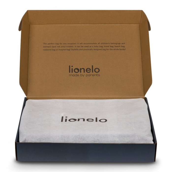 Geanta pentru mamicI, Lionelo, Ida, Cu multiple compartimente, Negru [12]
