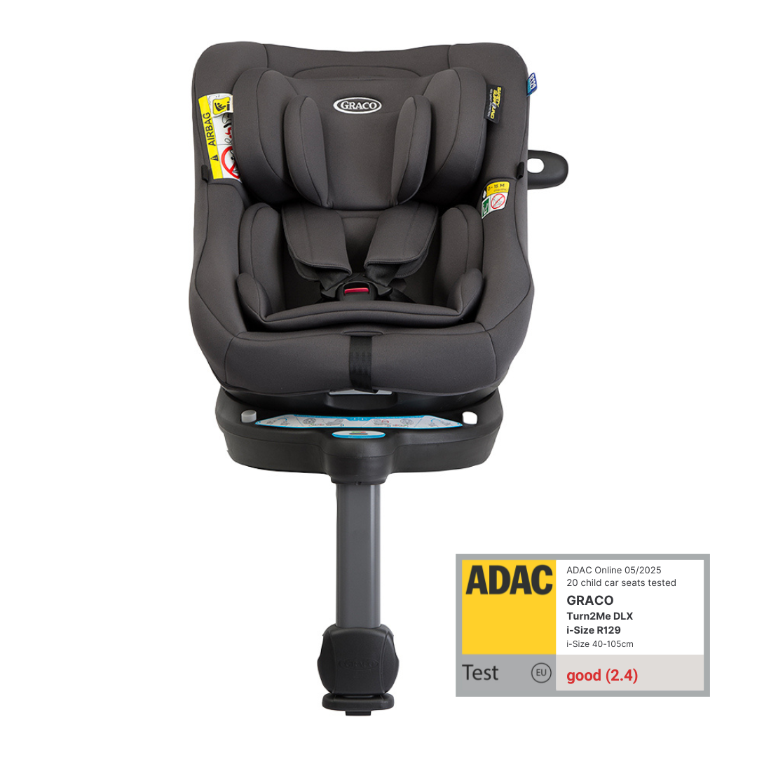 Graco - Scaun auto Turn2Me 360° Iron, 40-105 cm, certificata R129 si testat ADAC [11]