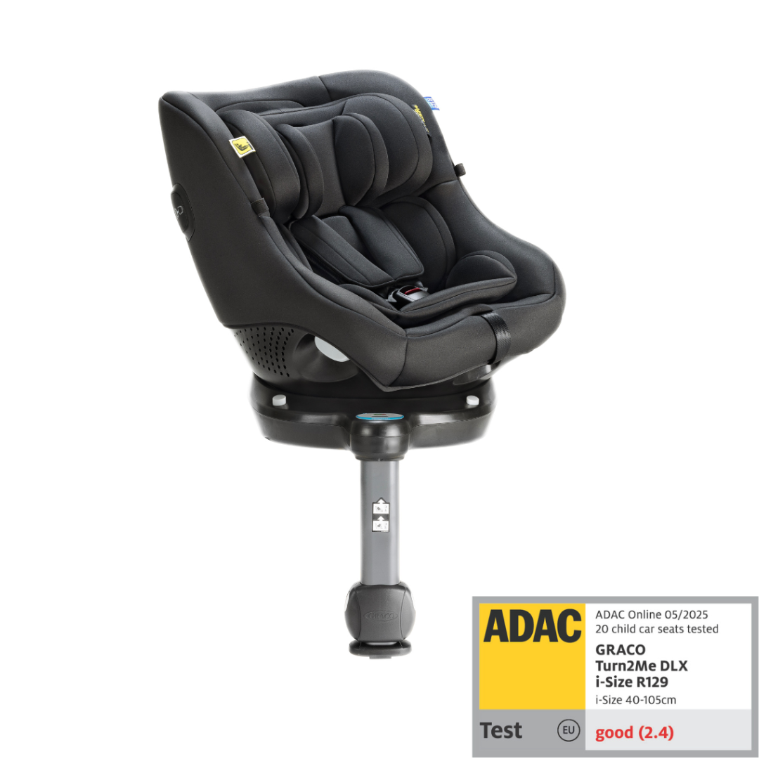 Graco - Scaun auto Turn2Me 360° Midnight, 40-105 cm, certificata R129 si testat ADAC [13]