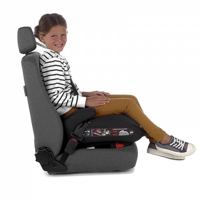 Inaltator auto, Be Cool, Boosty I-Size, 125- 150 cm, Cu sistem de reglare treptata a inaltimii, Instalare cu sistem Isofix si centura de prindere, Cu husa detasabila, Conform standardului de securitat [8]