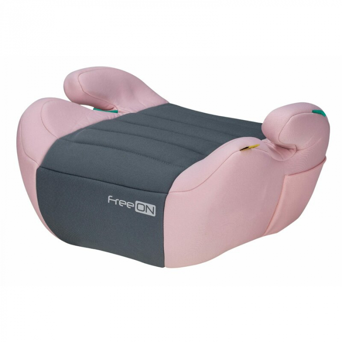 Inaltator auto, FreeON, Comfy, Pentru copii, I-size, 125-150 cm, Orientare in sensul directiei de mers, Conform cu standardul european de securitate ECE R129, Prink/Grey [2]