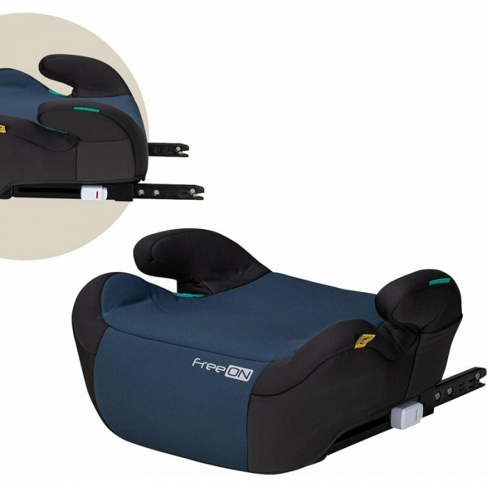 Inaltator auto, FreeOn, Taurus Fix, Cu isofix, Potrivit pentru copiii intre 125 si 150 cm, Conform cu standardul european de securitate ECE R129, Blue/Black [1]