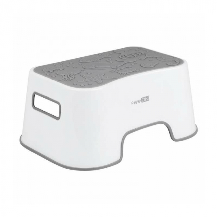 Inaltator de baie, FreeON, Antiderapant, Cu baza antialunecare, 38 x 36 x 16 cm, White/Grey [1]