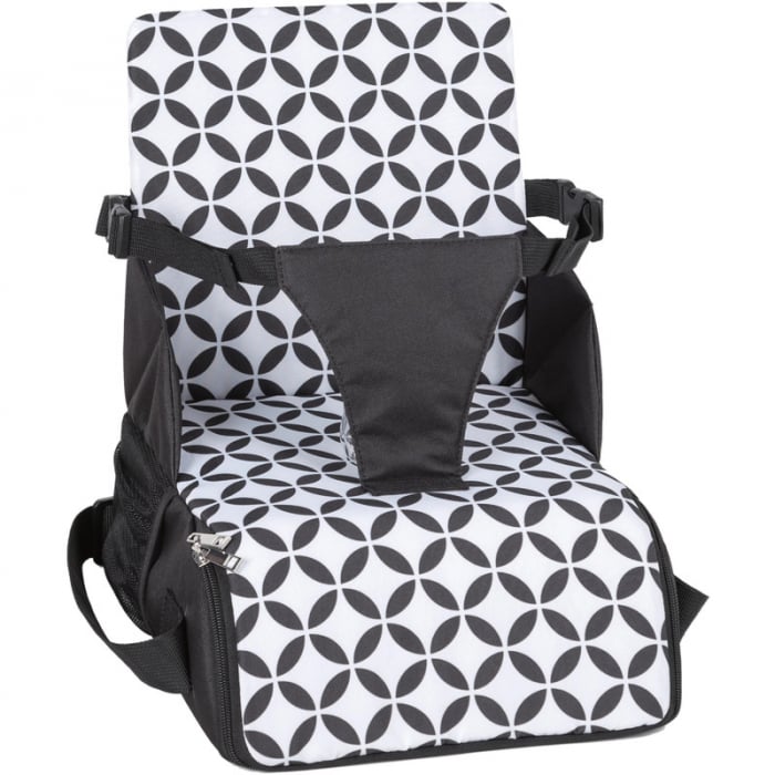 Inaltator scaun masa, FreeON, Fold and Go, Portabil 2 in 1, Conform cu standardele europene EN16120, EN71-3:2021, Black and White [1]
