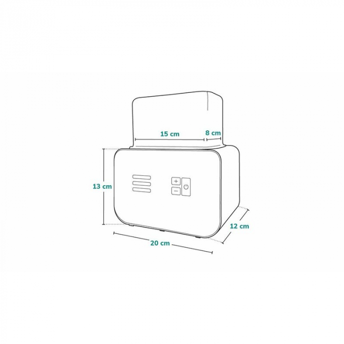 Incalzitor biberoane, Lionelo, ThermUp Double, 2 biberoane, 3 - 5 min, Temperatura constanta pana la 24 h, Sterilizare, Dezghetare, Fara BPA, Alb [10]