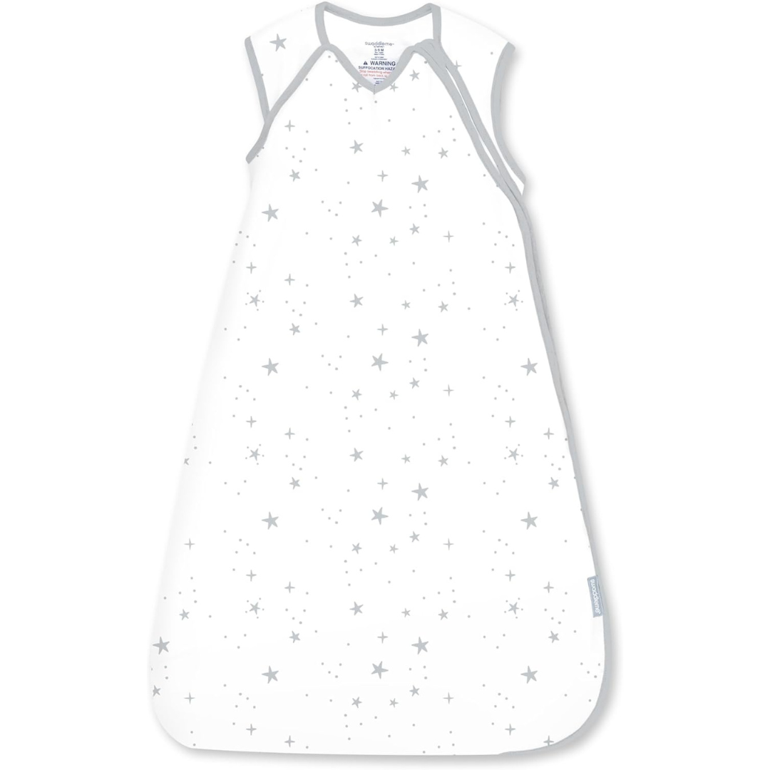 Ingenuity - Sac de dormit Swaddle Me 3-18 luni, 2.5 TOG, Night Sack Sleeper, Space Stars [1]