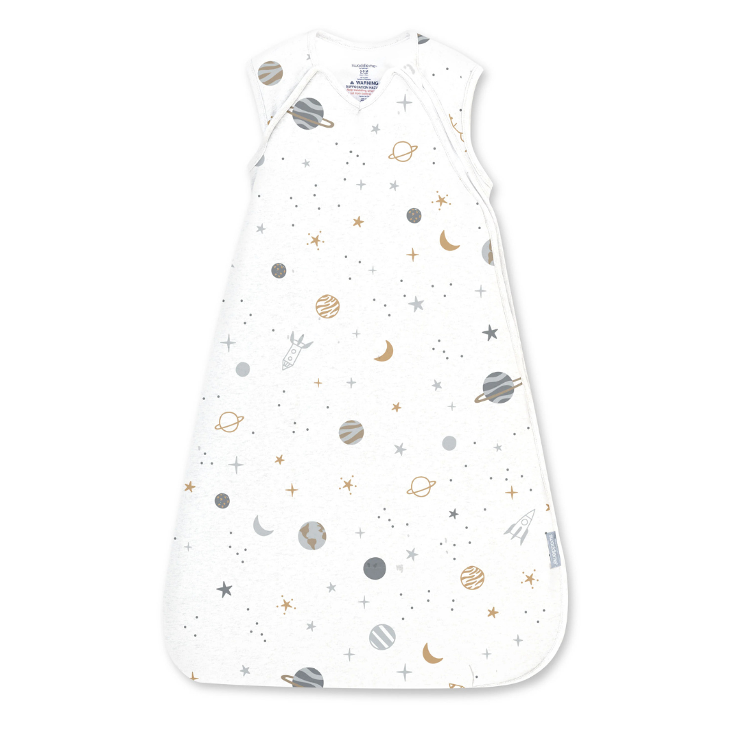 Ingenuity - Sac de dormit Swaddle Me Night Sack Sleeper, 3-18 luni, Sunset Space [1]