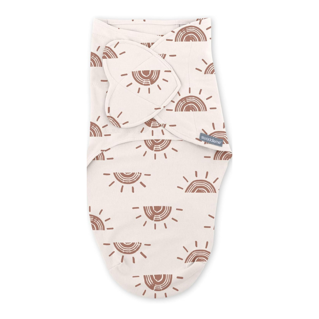 Ingenuity - Set 2 sisteme de infasare Swaddle Me 0-3 luni, colectia Monogram, Rising Sun [3]