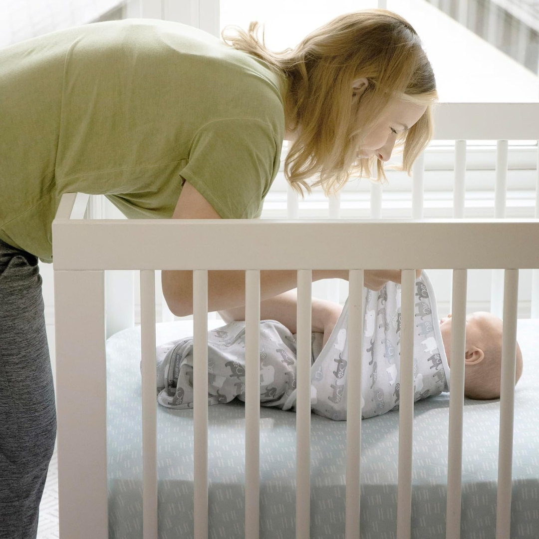 Ingenuity - Set 2 sisteme de infasare Swaddle Me 0-3 luni, colectia Monogram, Sunset Space [3]