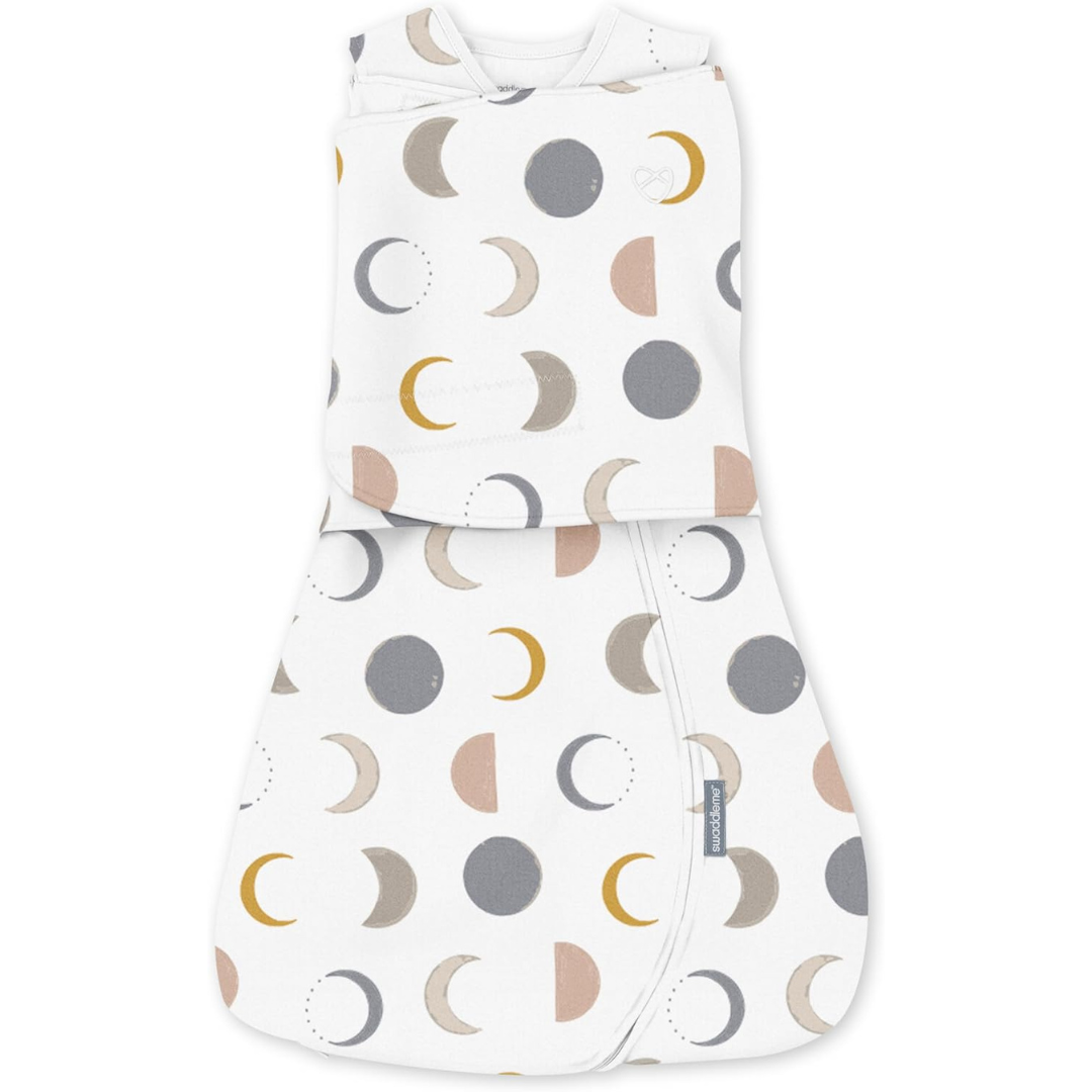 Ingenuity - Sistem de infasare Swaddle Me 3-6 luni, Arms Free Convertible, Luna [1]