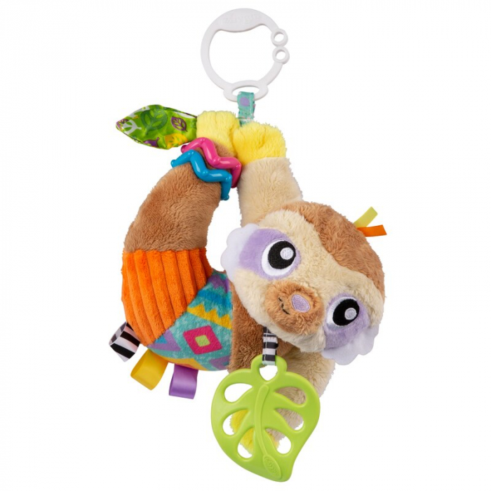 Jucarie carucior sau scaun auto, Playgro, Salo, Cu inele pentru dentitie, Cu diverse forme si texturi, Cu sunete si zornaieli, Dezvolta abilitatile motorii si imaginatia, 0 luni+, Sensory Friend Salo  [1]