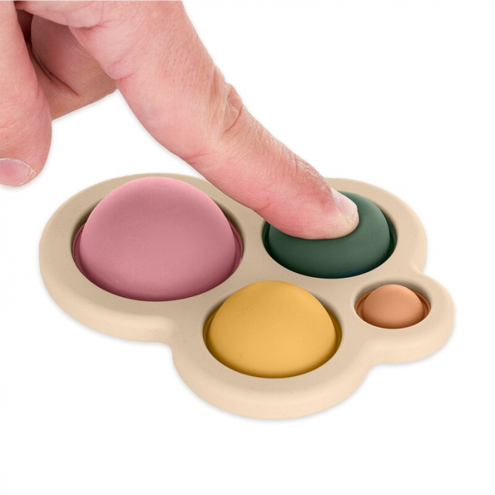 Jucarie senzoriala, Petite&Mars, Chill out, Din silicon, 11 cm, 6 luni+, Roz [1]
