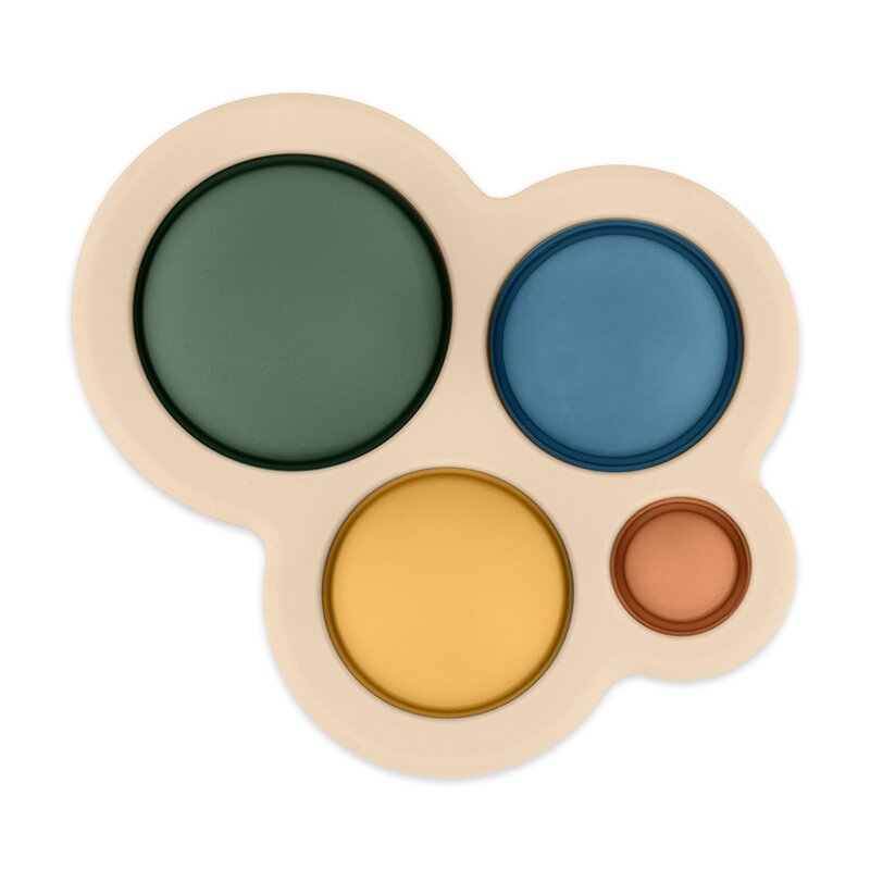 Jucarie senzoriala, Petite&Mars, Chill out, Din silicon, 11 cm, 6 luni+, Verde [2]