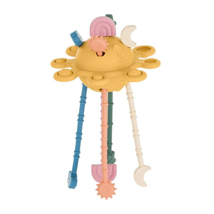 Jucarie senzoriala, Petite&Mars, Crazy planet, Din silicon, 20 cm, 10 luni+, Multicolor [1]