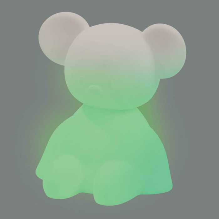 Lampa de veghe, Nattou, Cu senzor care detecteaza plansul bebelusui si calmeaza vizual, Cu 7 culori diferite si 4 intensitati, Durata de iluminare pana la 12h, Incarcare prin cablu USB, Silicon, Fara  [5]