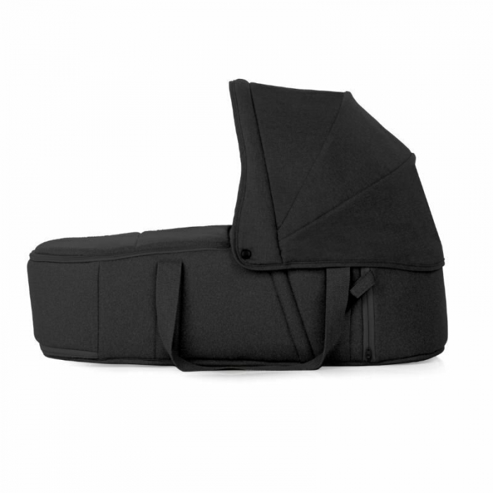 Landou portabil, Jane, Montare in carucior, Cu manere, Cu salteluta 95% materiale reciclate cu protectie UPF50, 67x29.5x43 cm, 0-9 Kg, Cold Black [3]