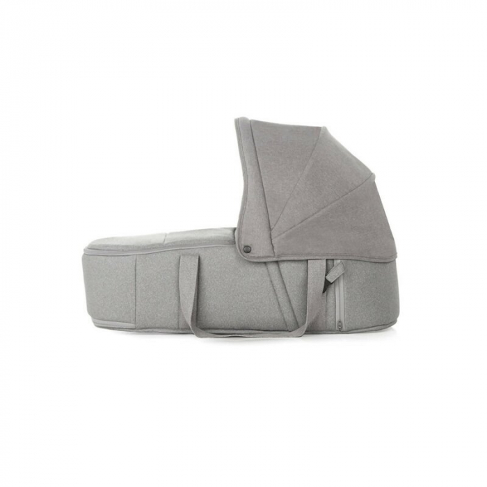 Landou portabil, Jane, Montare in carucior, Cu manere, Cu salteluta 95% materiale reciclate cu protectie UPF50, 67x29.5x43 cm, 0-9 Kg, Dim Grey [2]