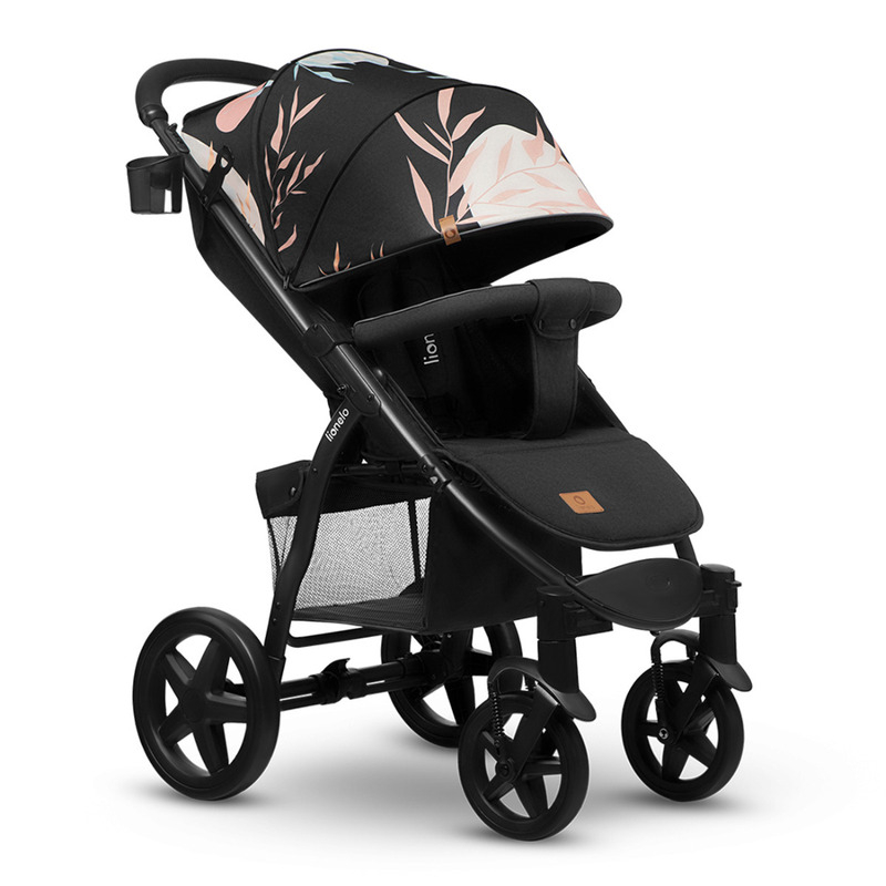Lionelo - Carucior sport Annet Plus Lovin\', Editie limitata, De la nastere, Cu accesorii, 0 - 22 Kg, Conform cu standardele europene de securitate EN1888-1 si EN1888-2, Negru, Resigilat [24]